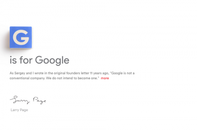 g is for google